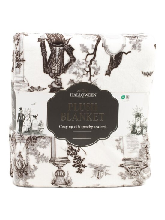 Envogue Other - ENVOGUE Skeleton Toile Plush Blanket